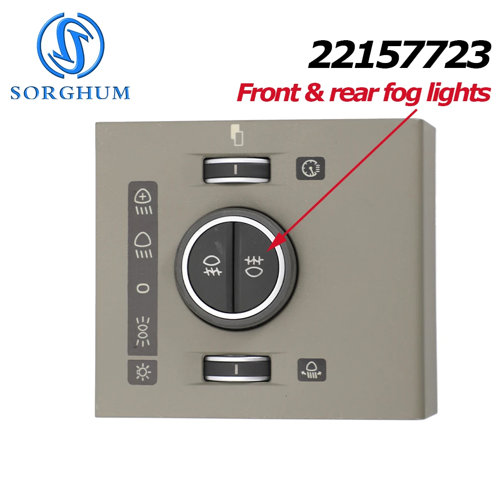 12V/24V 22157728 22157723 Für Volvo FM FMX LKW Scheinwerferschalter Bedienknopf 21694566 21694561 – Detail 5