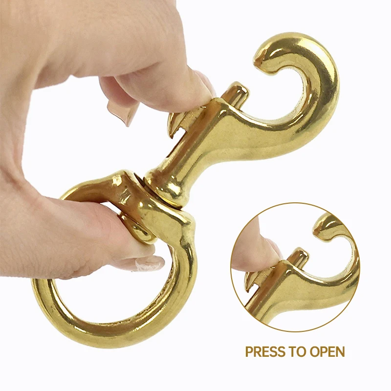 2/5 قطعة أبازيم النحاس 10-30 مللي متر حلقة ل المفاتيح Carabiners إبرة كروشيه طوق بكلاب مشبك دوار مشبك قفل الزناد خطاطيف قافلة للقفل