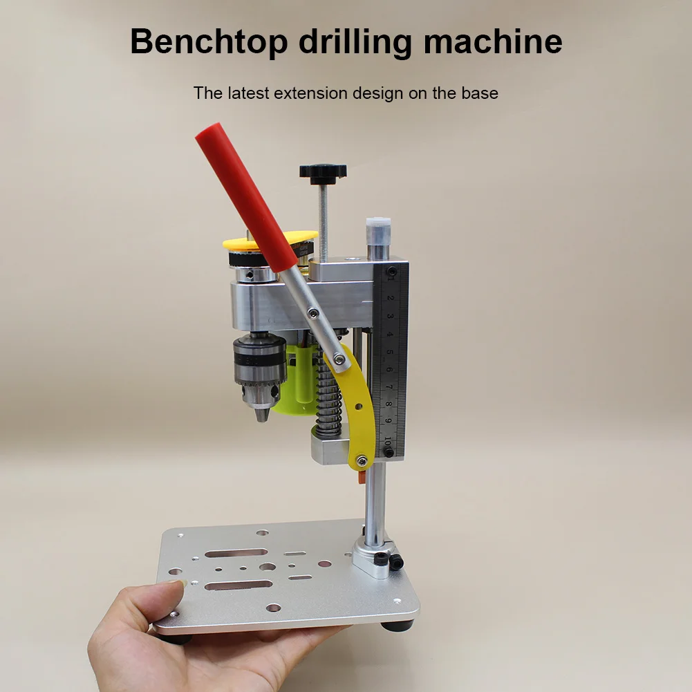 Mini Drill Press High Precision CNC Table Drilling Machine B10 Chuck Mini Desktop Drill Press Metal Wooden Jade DIY Crafts Tool