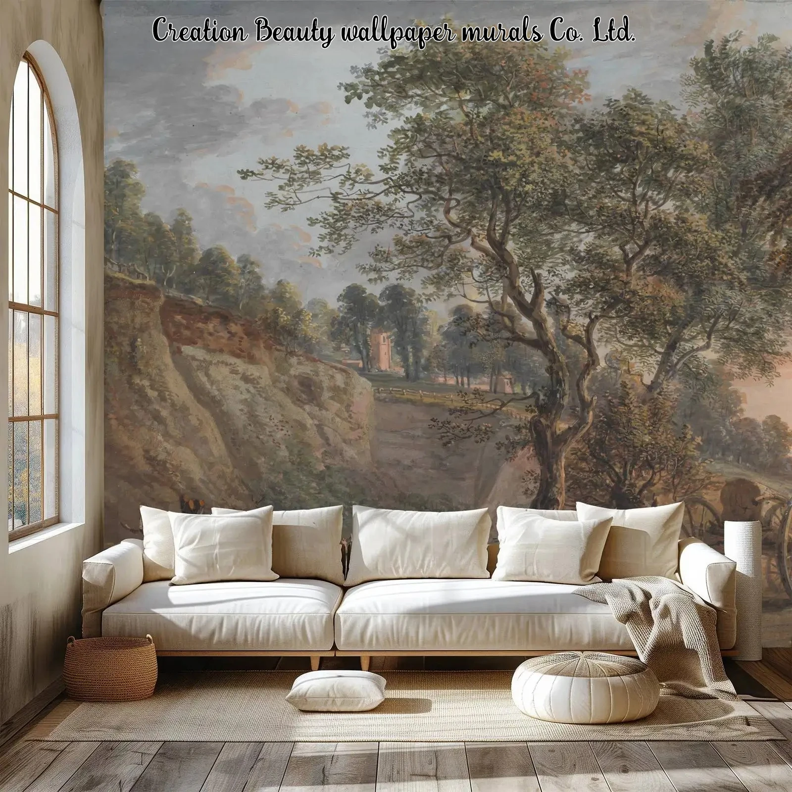 Vintage Rural Landscape Wallpaper for Living Room Bedroom Study Background  Art Mural Home Decor Wall Paper Papel De Parede