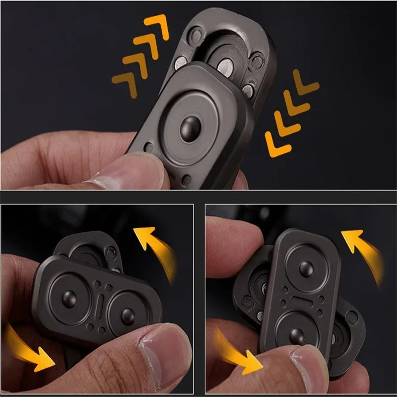 EDC Eule Fidget Slider Magnetischer Metall Push Slider Fidget Spinner Erwachsene Antistress Stress Relief Hand Spinner ADHS Autismus Spielzeug Geschenk