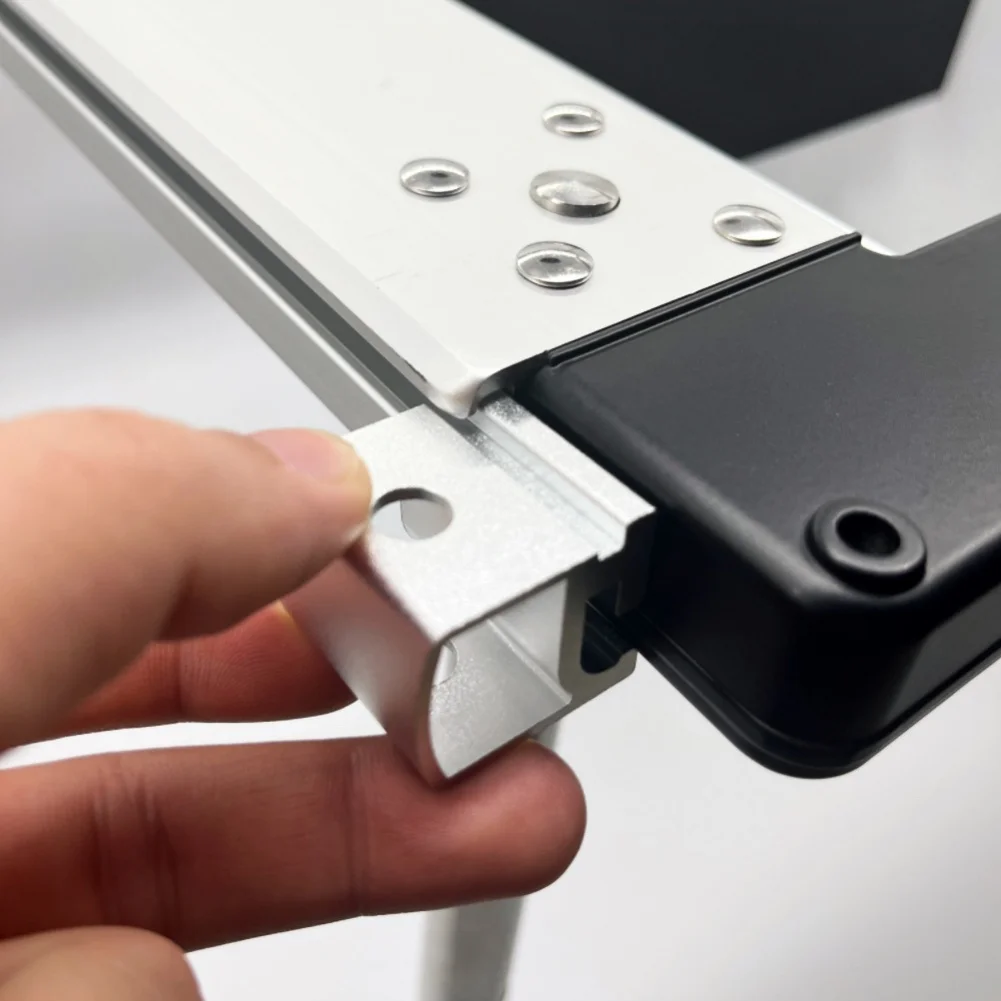 Aluminium Alloy IGT Extension Plate Link Buckle for Outdoor Camping(Silver 2PCS)