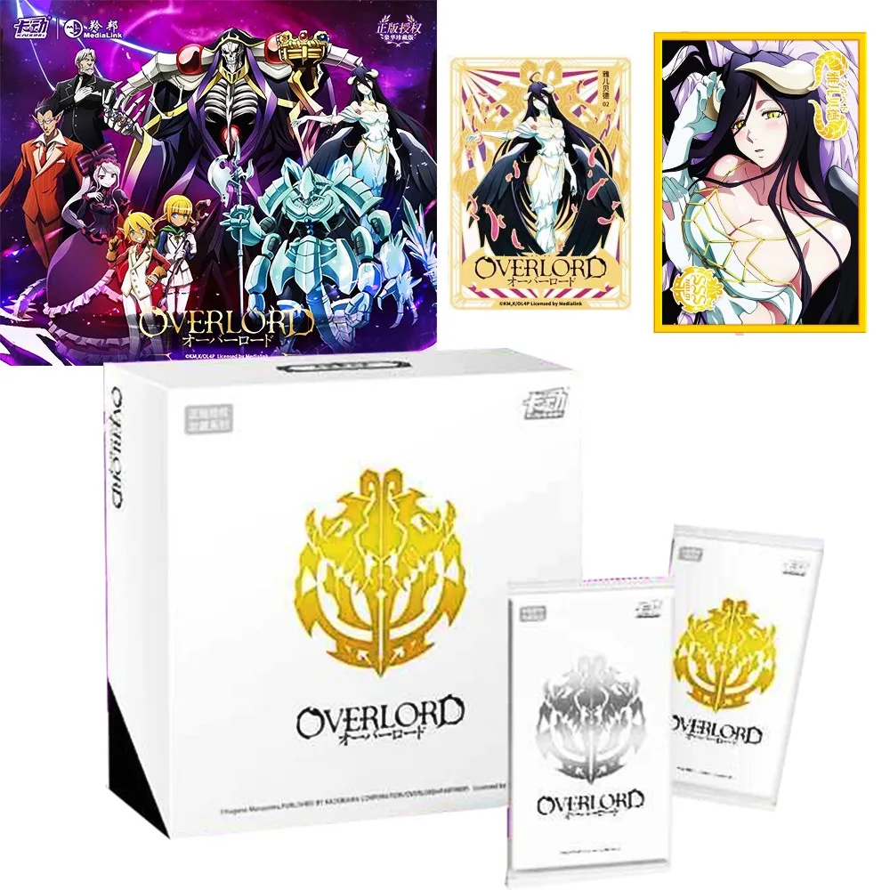 

Japanese Anime Overlord Character Collection Cards Booster Box Albedo Ainz Ooal Gown SSS SSP Game Card Kids Toy Hobbies Gift