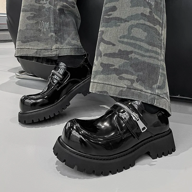 

Men's Shoes Trend-point Loafers Man Prom Evening Long Dresses Male Shoes Platform Casual Leather Shoes Luxe Men Walking Footwear