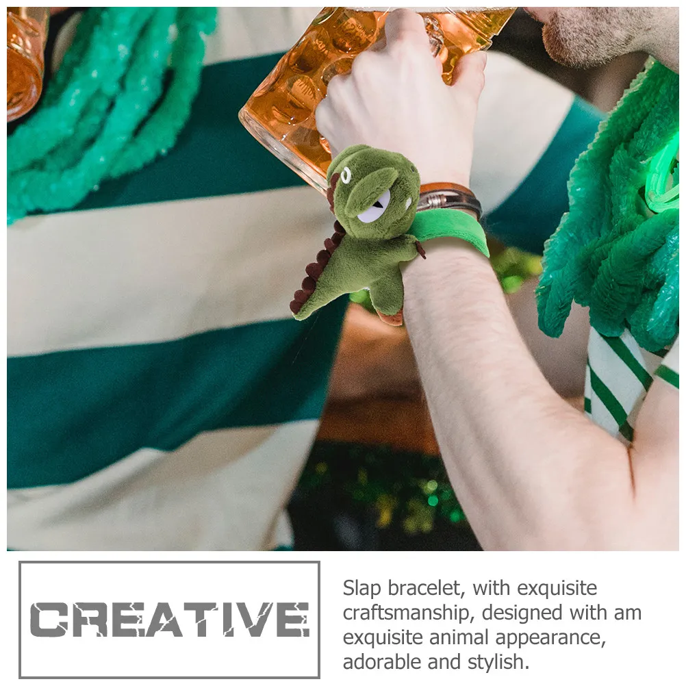 

Детский браслет-слэп с динозавром, мягкий, забавный, носимый аксессуар, сувениры для вечеринок, подарки для гостей, наполнители для подарочных пакетов
