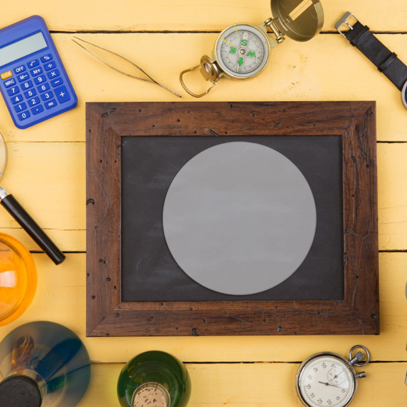 عدسة زجاجية 10 سم قطر 300 مم البعد البؤري عدسة بصرية محدبة مزدوجة عالية الأداء لتجربة الفيزياء مختبر واضح #2