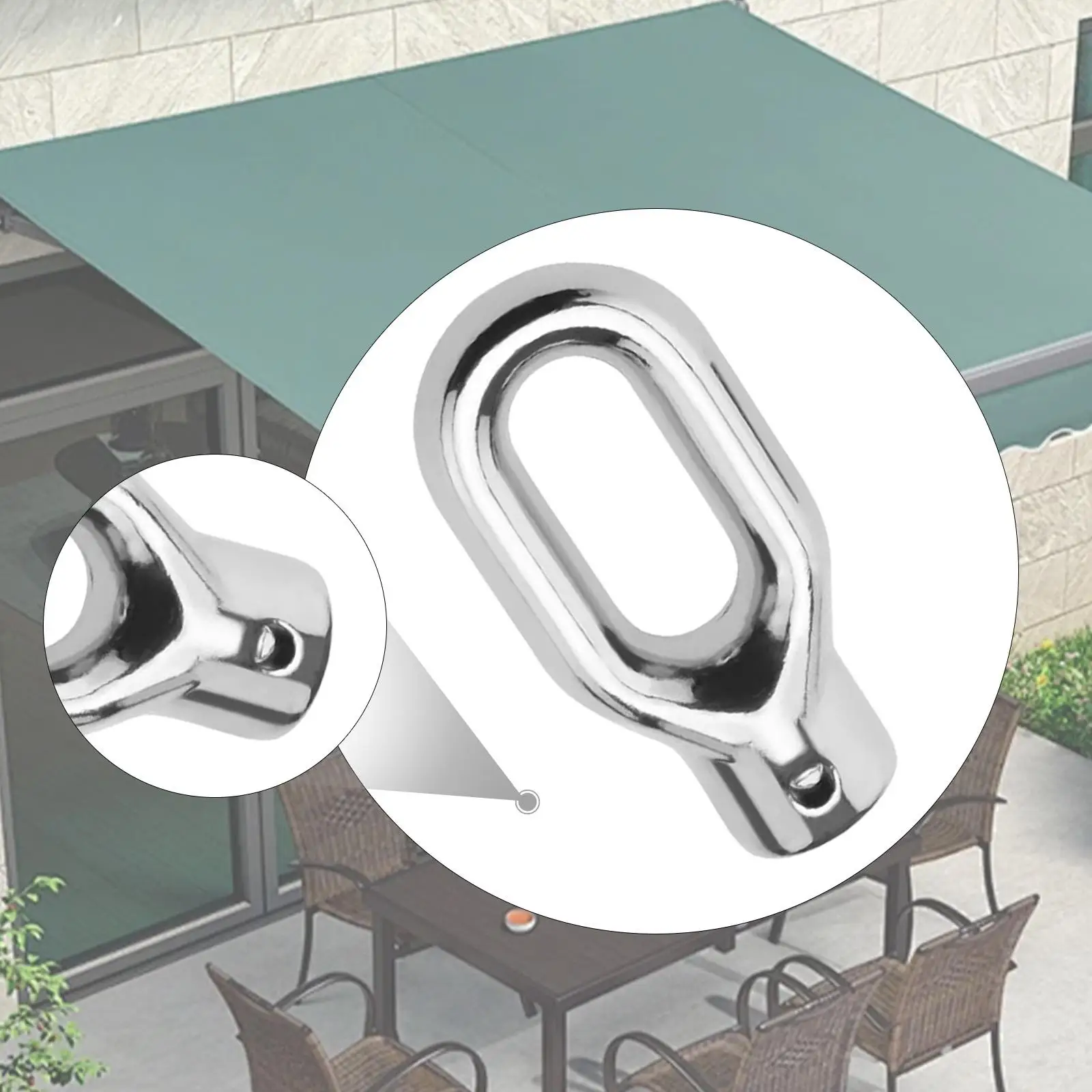 Awning Ring Hook Parts Repair Easy Installation Versatile Hand Crank for Awnings Awning Lift Machine Ring Canopy Attachment