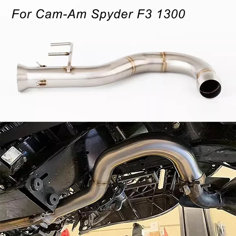 

For Can-Am Spyder F3 1330 Motorcycle Exhaust Downpipes Sport Begrenzte Tourer Roadster 2007 - 2022 Spyder Exhaust F3 Link Pipe