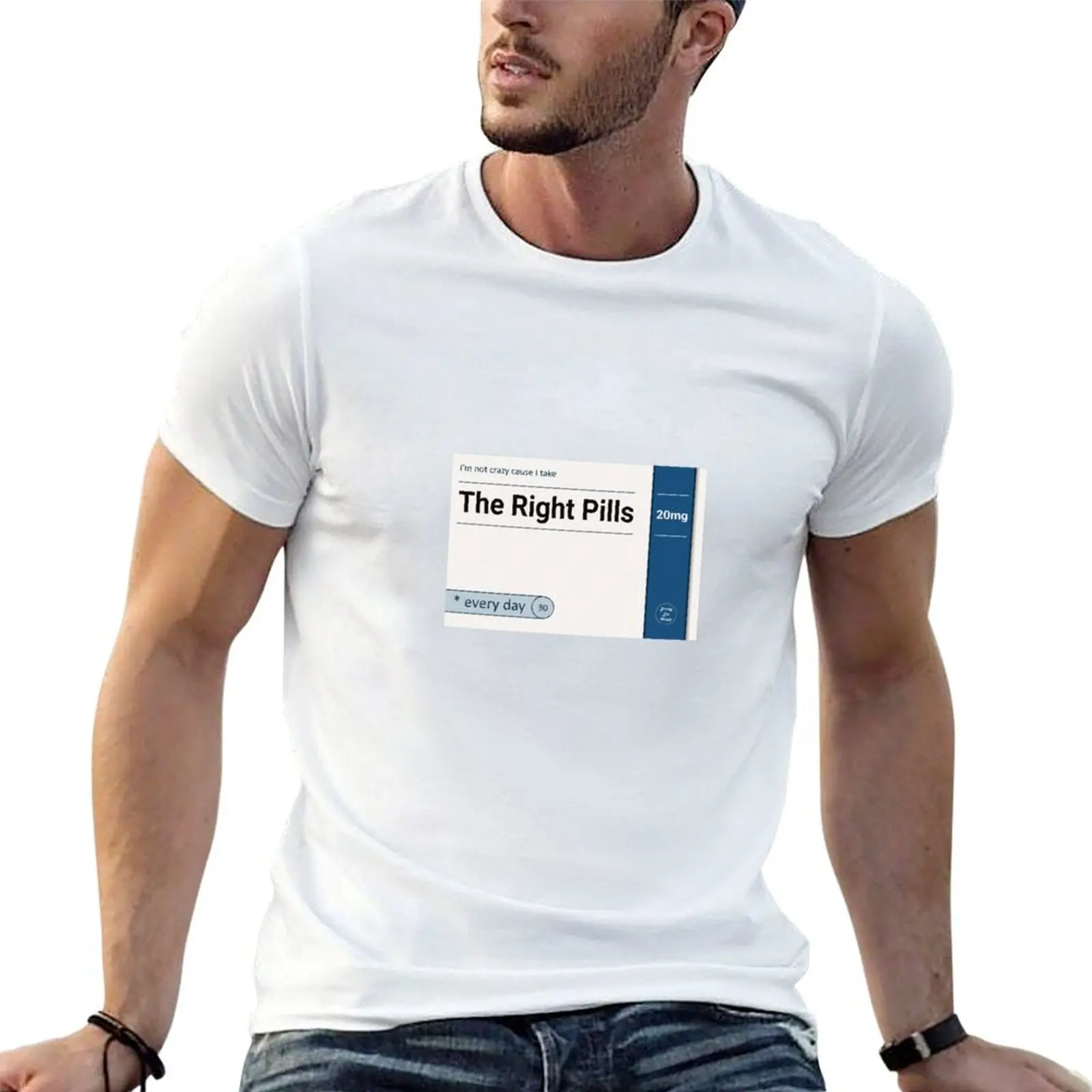 The Right Pills T-Shirt croswit shirt man plain outfits for men
