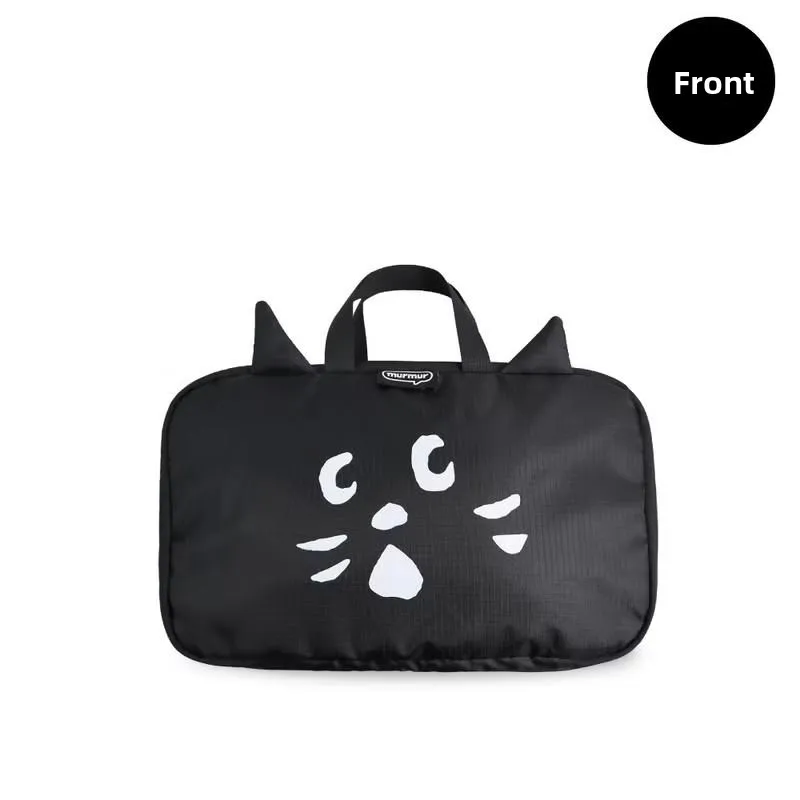 

Large Capaci Travel Bag Handheld Fitn Storage Bag Surprised Cartoon Ox Cloth Storage Organizer for Lage