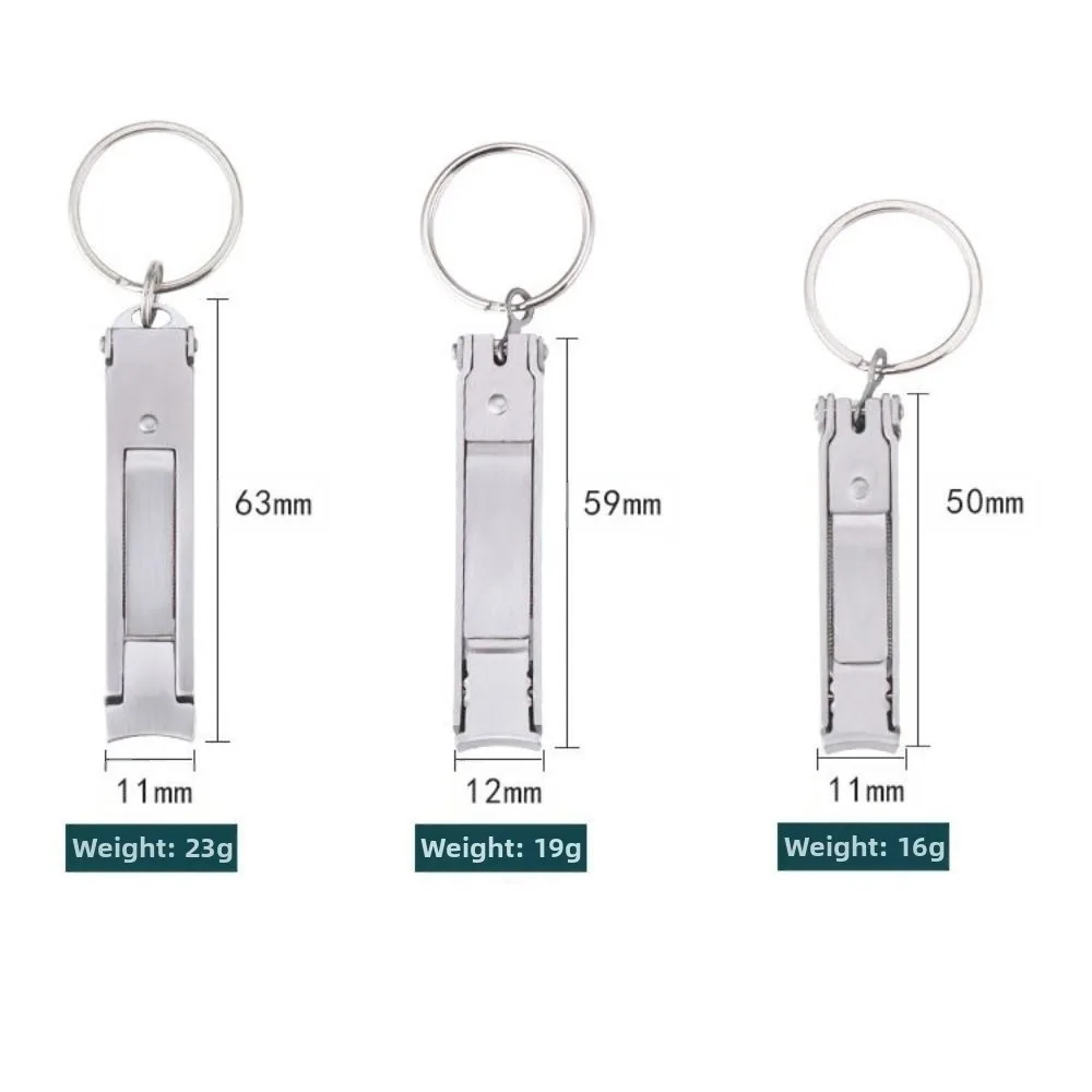 Dobrável ultra-fino cortador de unhas ampla abertura com chaveiro cortador de unhas de aço inoxidável de alto carbono cortador de unhas