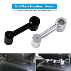 Seat Hook For Suzuki Jimny JB64 JB74 2019+ Aluminum Alloy Car Seat Back Headrest Hooks Interior Accessories