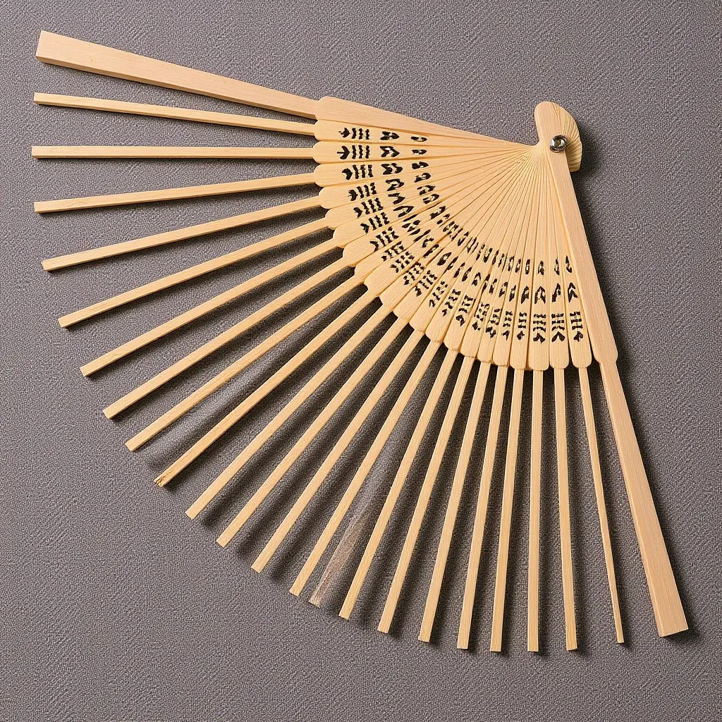 Portable DIY Fan Frame Kit Bamboo Folding Fan Making Material for Ancient Style Handheld Craft Art Students Training Display