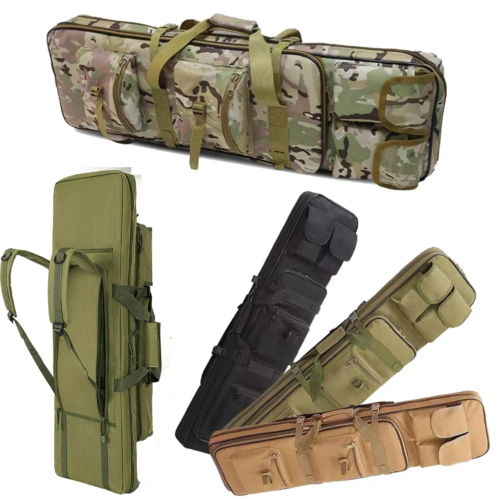 

1M/1.2M Rifle Bag Double Rifle Case Soft Bag Gun Case Portable Shotgun Backpack Bag For Firearm Storage Outdoor Camping