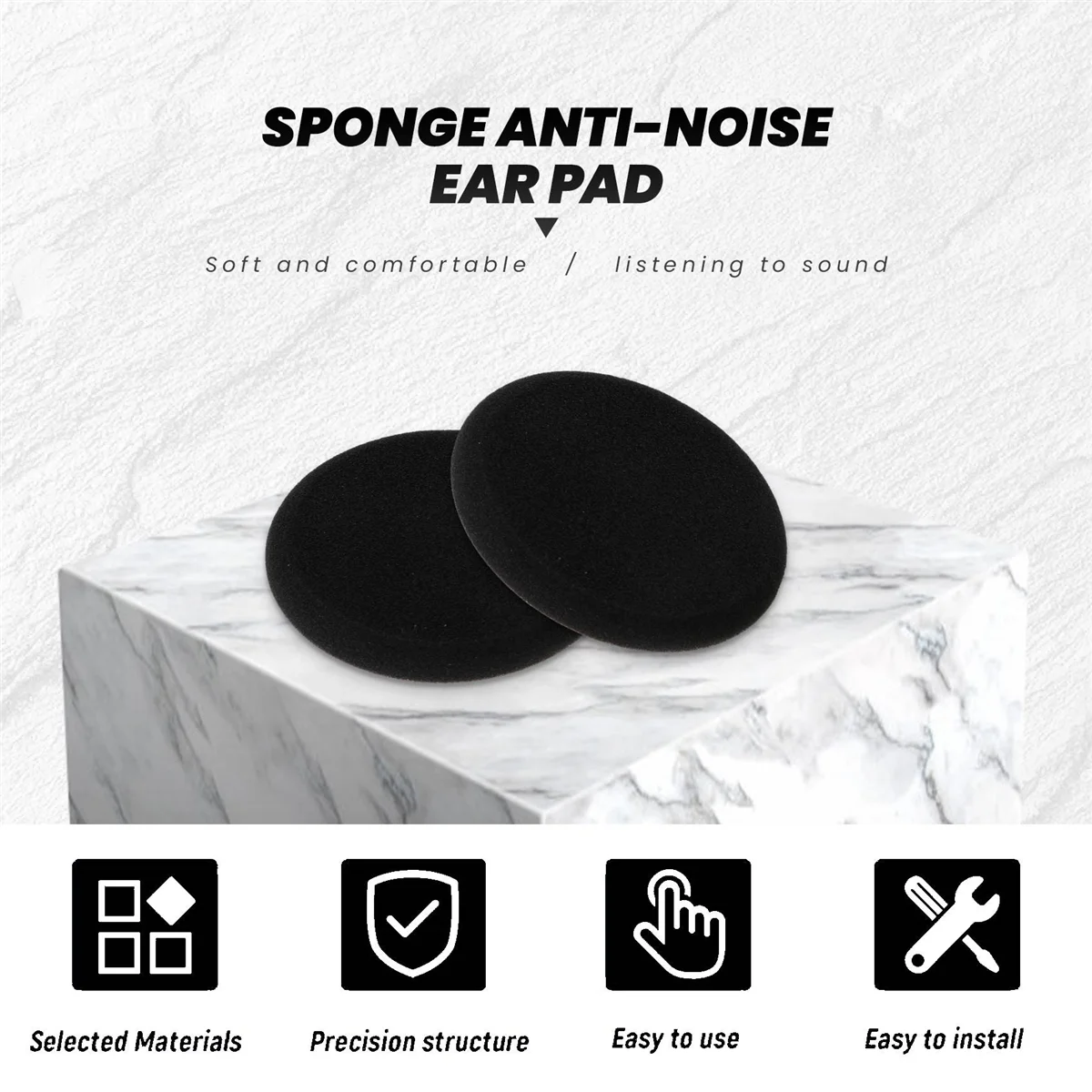 Substituição Ear Pad para GRADO, Ear Cushion, Copos, Tampa, Earpads Repair, SR60, SR80, SR125, SR225, M1