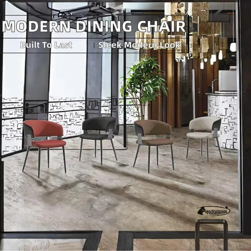 Modern Wood Dining Chairs with Armrests for Home Office Hotel for Breakfast Bar Coffee Shops Cafeteria Catering Cafe Restaurant