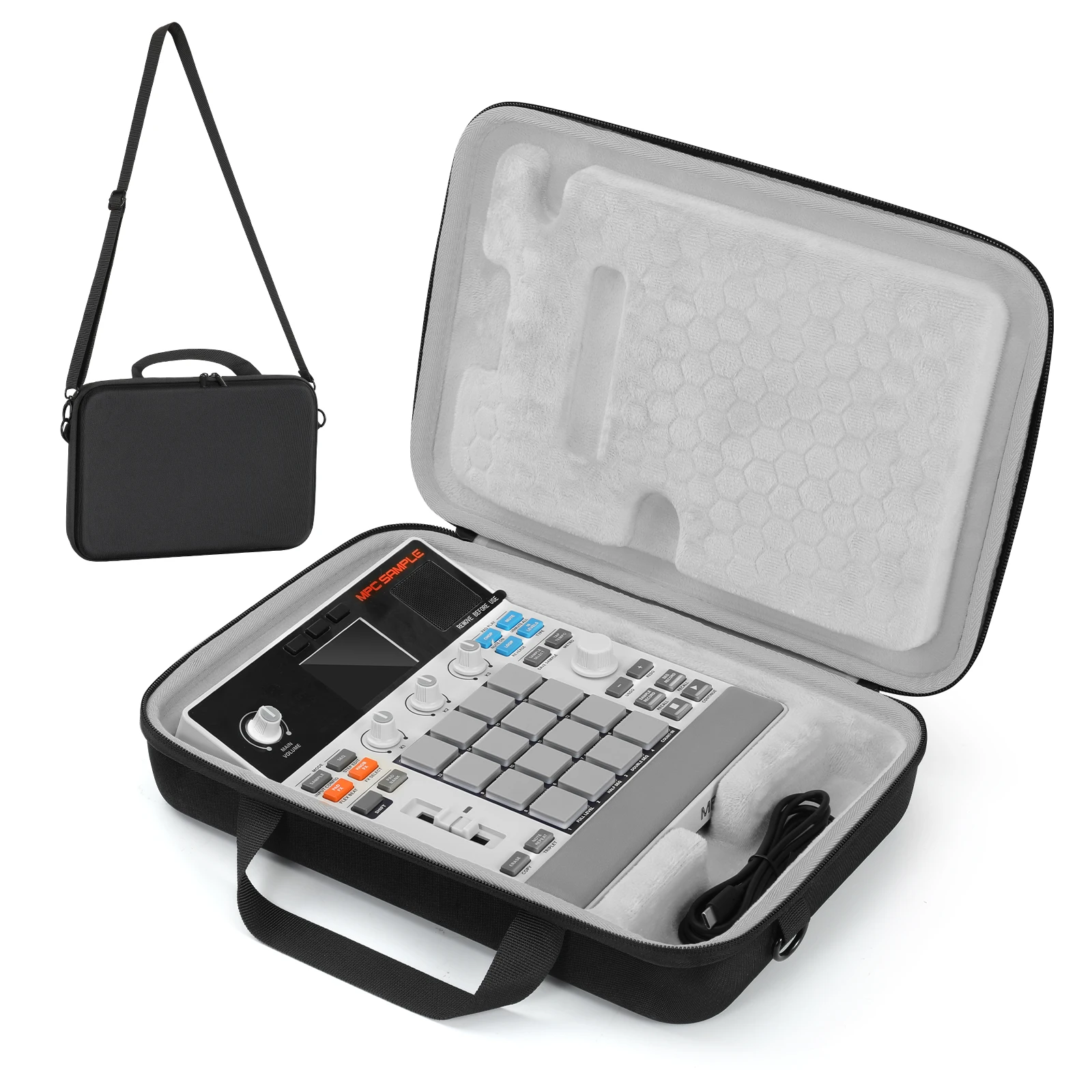 Portable Speakers Case Compatible with Akai Professional MPC Sample Portable Groovebox Audio Sampler Bag with Handle