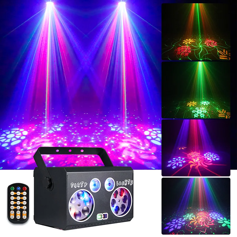 15W Dmx Rgb Podium Laserlicht Afstandsbediening Dj Disco Ktv Projector Lazer Lichtstraal Partij Verlichting Voor Nachtclub Bar Xmas Versieren Lamp