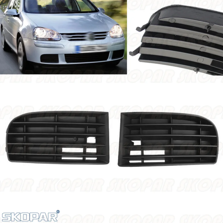 Für VW Golf 5 MK5 2004 2005 2006 2008 2009 Skopar Autozubehör Nebelscheinwerfer Licht Kühlergrillabdeckung ohne Loch