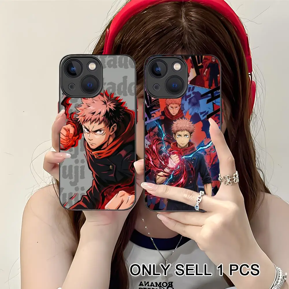 

JJK Itadori Yuji Phone Case for iPhone 17 16 15 14 13 12 11 X XR XS Air Pro Max Plus Mini Skin Feel Cover