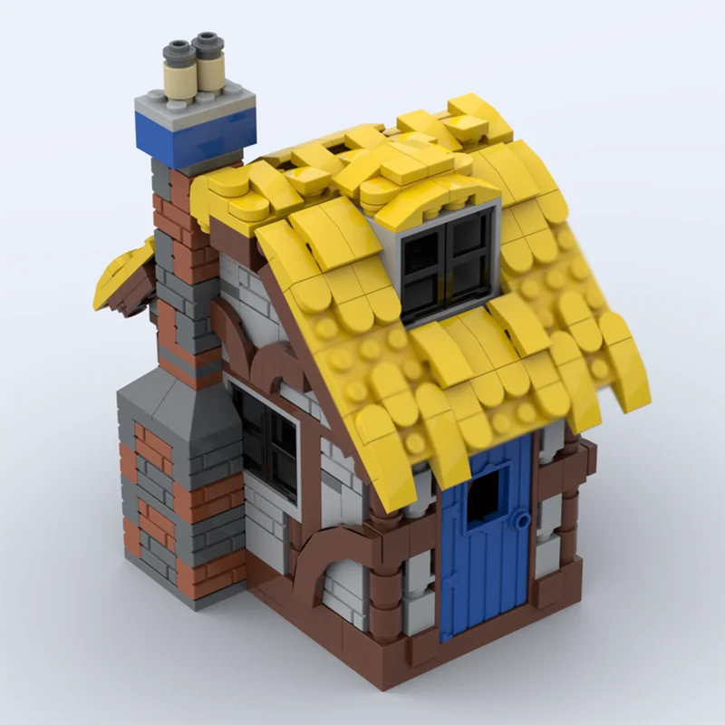 Castello medievale Modello Moc Mattoni da costruzione Modello di fattoria umana Tecnologia Blocchi modulari Regali Giocattoli di Natale Set di assemblaggio