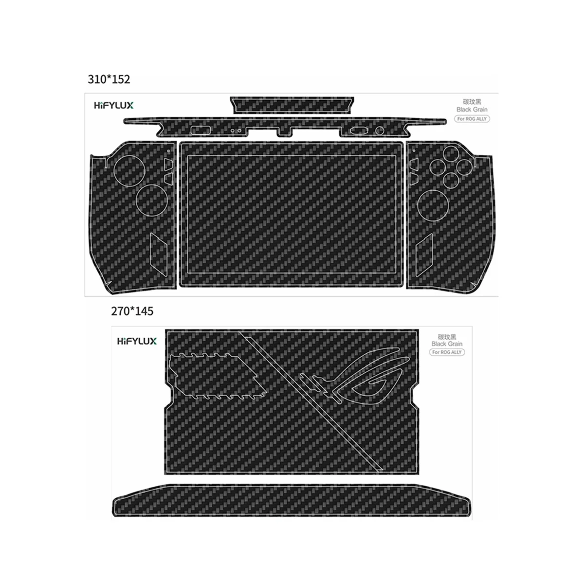 HIFYLUX-pegatina de mano para consola de juegos ASUS ROG Ally, película adhesiva de mano, accesorios de protección antiarañazos, G