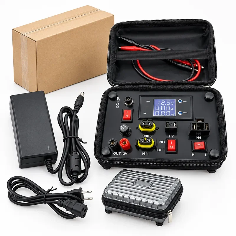 For Universal Car Light Mini Test Bench Global Standard Voltage 12V 120W High Power Output