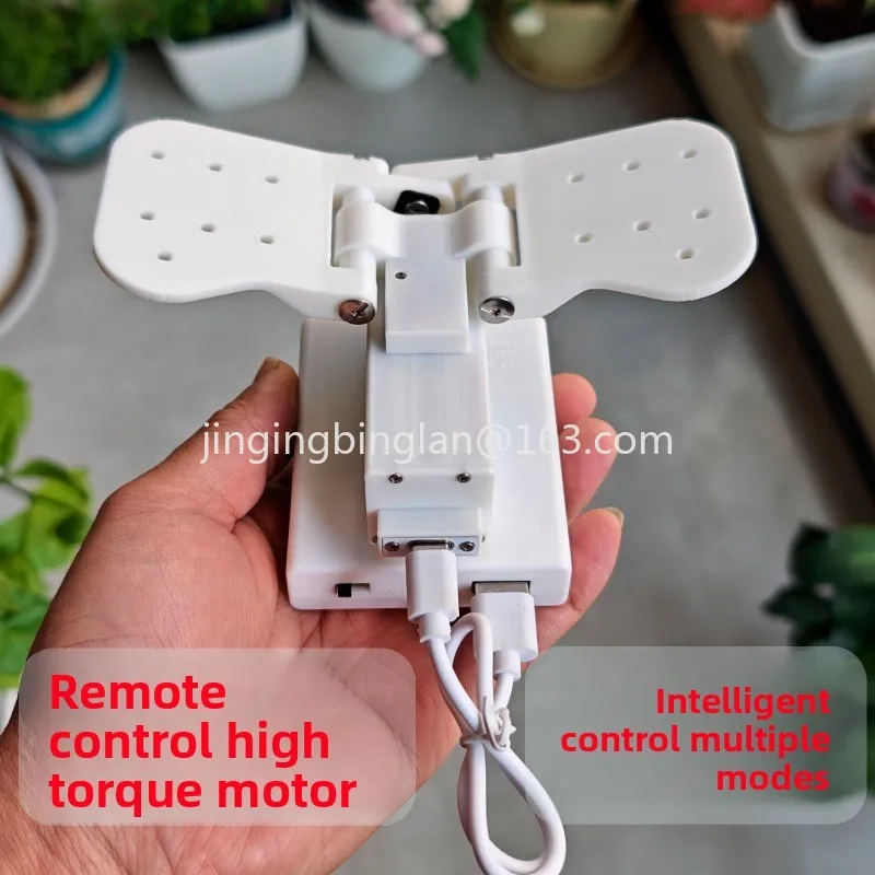 Manufacturer supplied large torque butterfly  device moving flapping wing DIY desktop model ornament remote control smart model