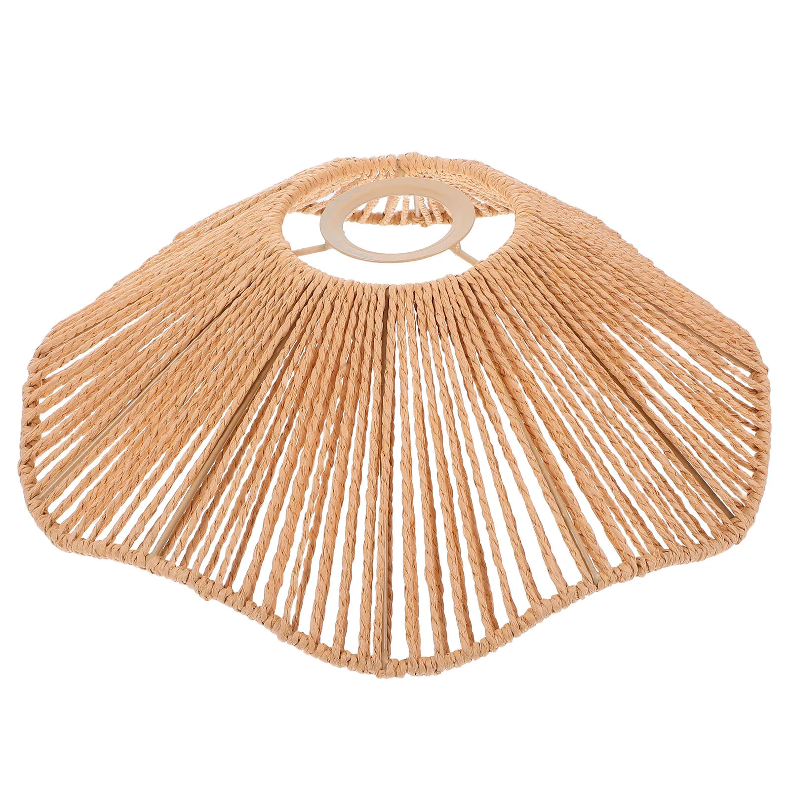 

Straw Hat Pendant Lampshade Minimalist Handwoven Lampshade Decor for Living Room Bedroom Dining Room Soft Diffused Warm Light