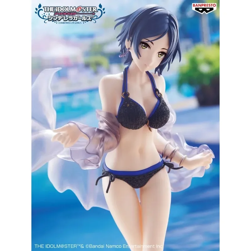 In Stock Genuine BANDAI Banpresto THE iDOLMASTER Cinderella Girls Hayami Kanade Swimsuit Anime Figure Model Toy Collection Gifts