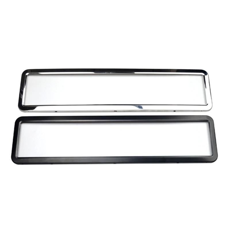 2024 New Sturdy Easy to Install Car License Plate Frame Cover Registration Plate Holder Compatible for European Standard Bracket