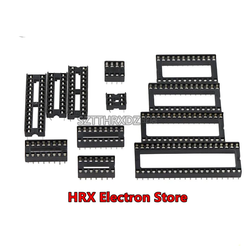 IC socket flat foot MCU socket 6P 8P 14P 16P 18P 20P 24P 28P 32P 40P narrow width One whole tube