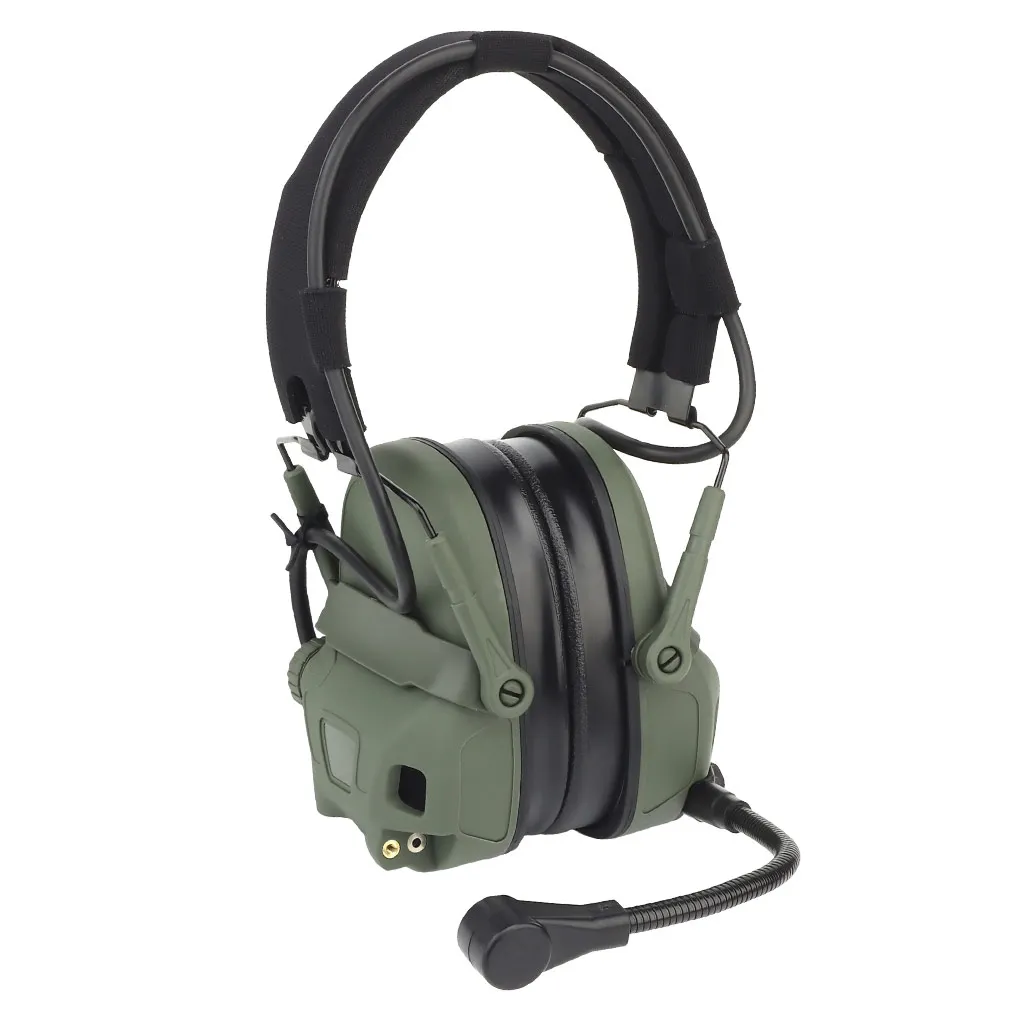 

WOSPORT электронные наушники для стрельбы, гарнитура, спортивная защита слуха, наушники с микрофоном, цвет грязи