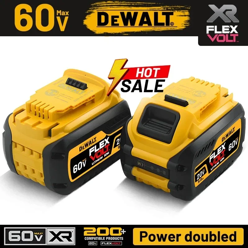 100% DEWALT Nuova batteria di ricambio al litio 20V/60V 9.0 per Dewalt DCB184 DCB200 DCB182 DCB180 DCB181 DCB182 DCB201 DeWalt