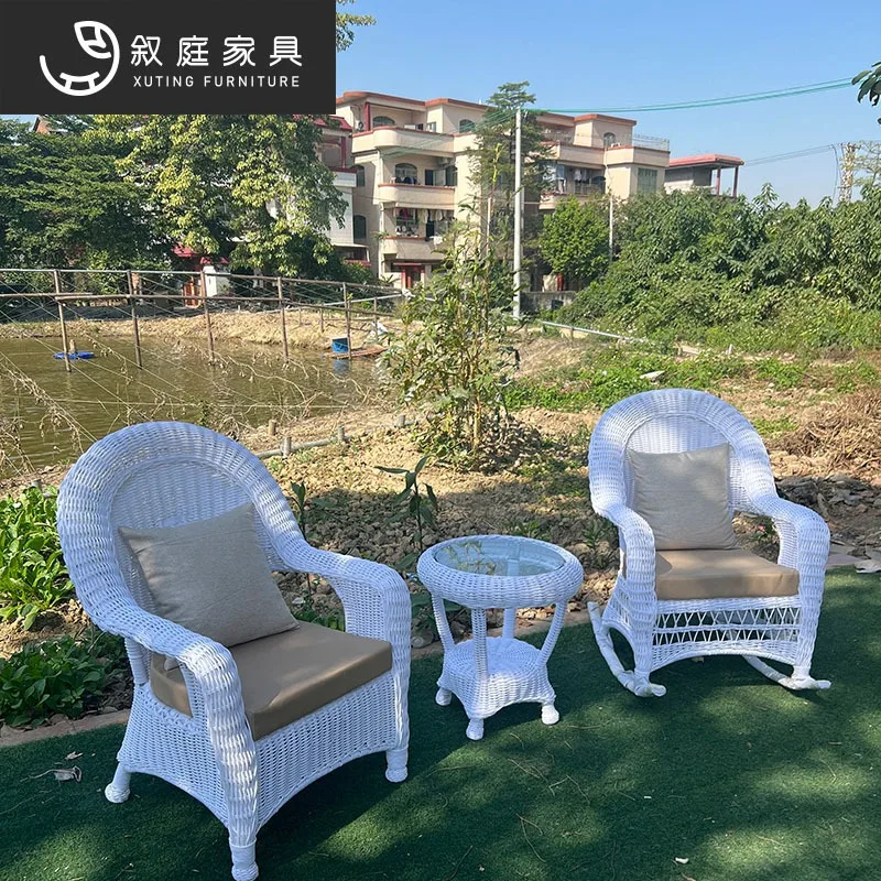Outdoor rattan leisure sofa combination indoor table and chair balcony living room rattan sofa courtyard chair creative rattan s