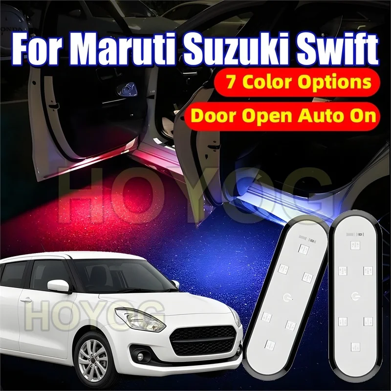 Fit for Maruti Suzuki Swift 2017-2023 Wireless Car Door Courtesy Light with Automatic On/Off and Type-C Charging