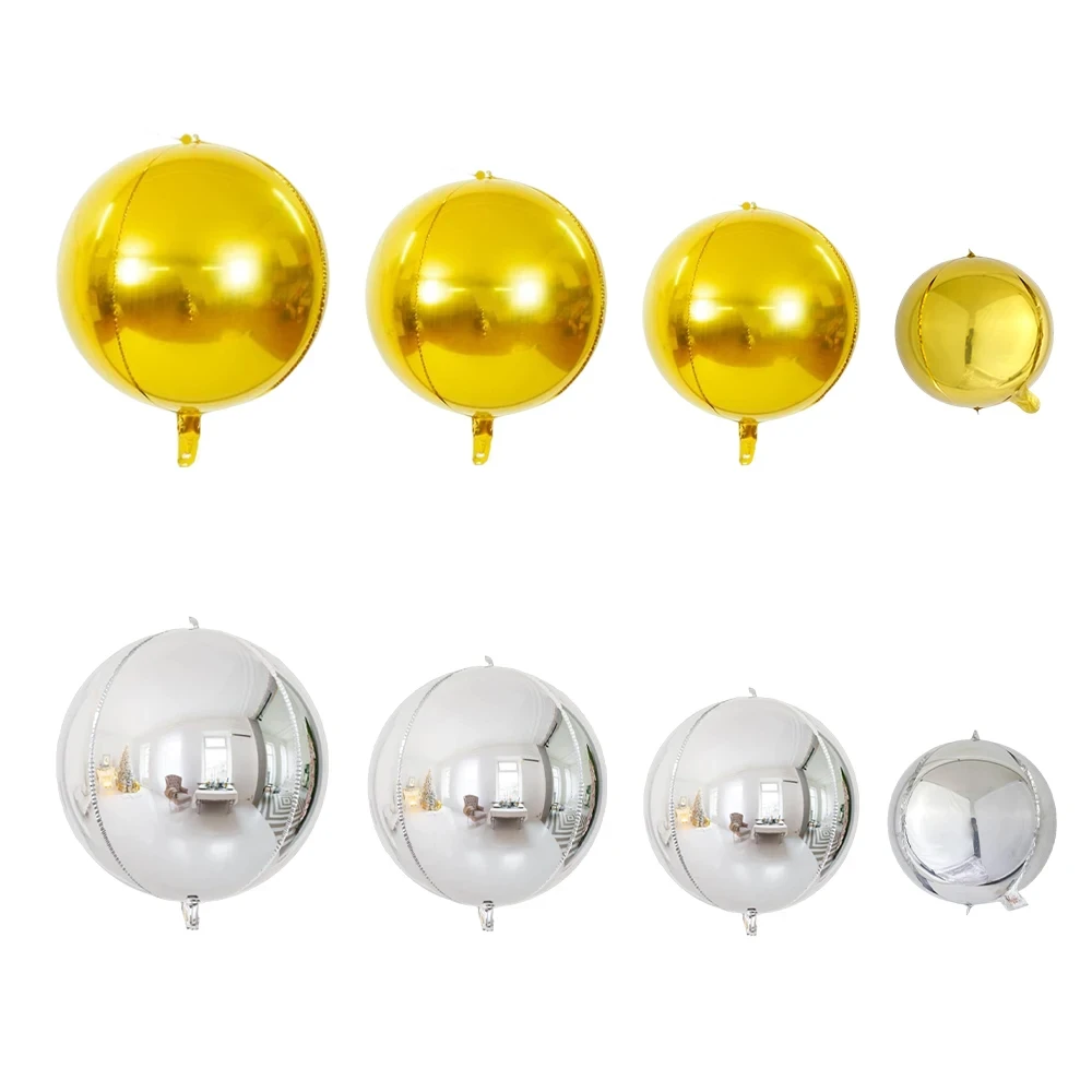 4D-Folienballons, holografischer runder Ballon für Geburtstag, Junggesellenabschied und Weihnachtsgeschenk, Dekoration, Valentinstag, Babyparty – Detail 2