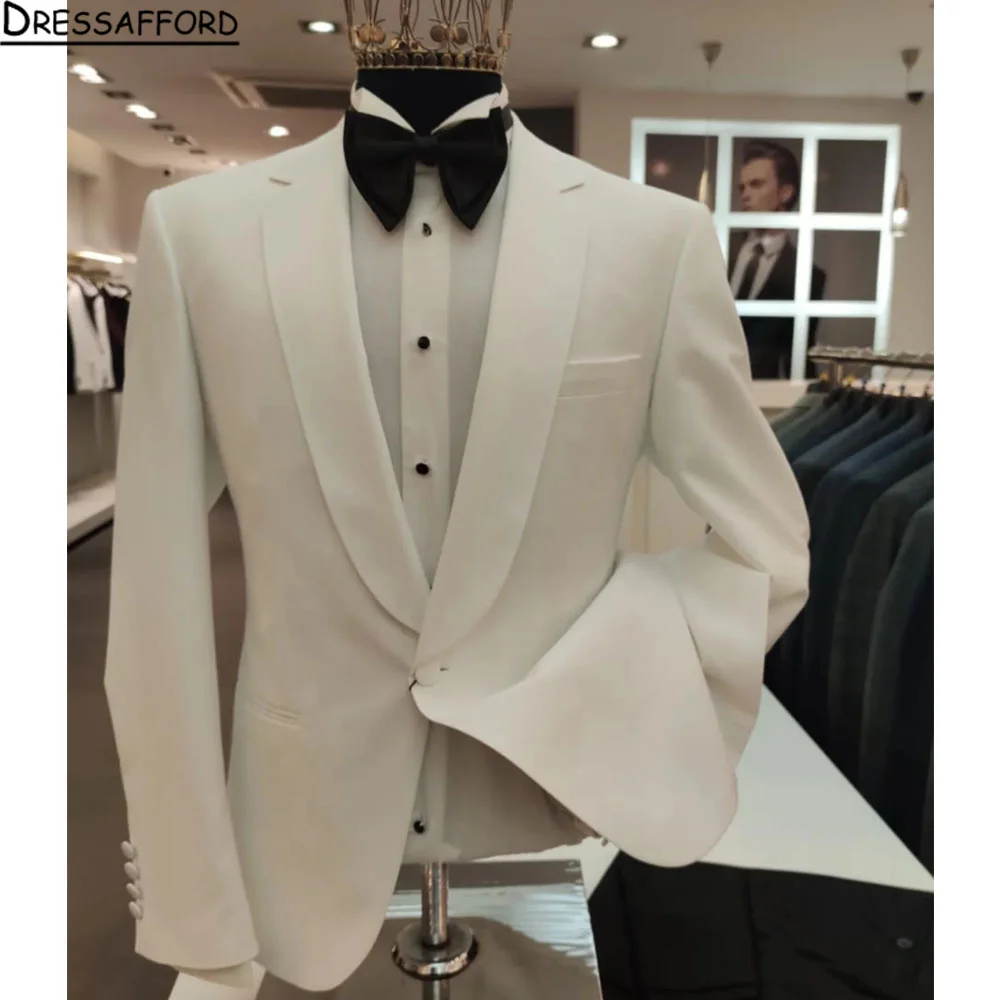 Wunderschöner, solider Herrenanzug, 2-teiliges Set, eleganter Bräutigam, Hochzeit, Smoking, formeller Abschlussball, Party, männlicher Anzug, schlank