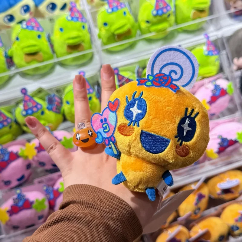 En Stock genuino Bandai Tamagotchi Happy Staff Series muñeco colgante de felpa Festival Gourmet Mametchi Kuchipatchi Mimitchi felpa