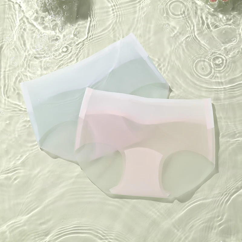 Lingerie feminina moda briefs calcinha feminina micro roupa interior japonês princesa calcinha conjunto pacote mulher seda gelo sexy