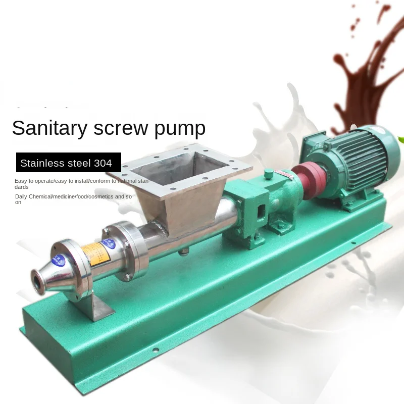 Stainless Steel Rod Pump Self-Priming Sauce Glue Pump Paste Corrosion Resistance High-Viscosity Pump