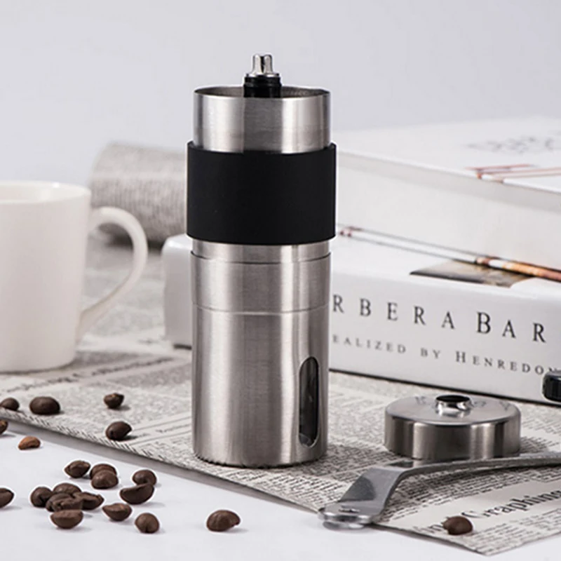 

Manual Coffee Grinder Portable Coffee Bean Grinders Mini Stainless Steel Easy Hand Handmade Mill Foamer Kitchen Accessories Tool