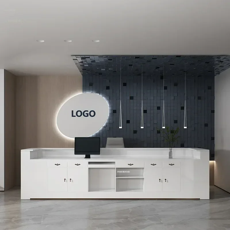 مكاتب استقبال صالون تجميل فاخر خفيفة نادي تجاري بار أمين الصندوق كاونتر شركة فندق مكتب الاستقبال طاولات الاستقبال المنحنية O