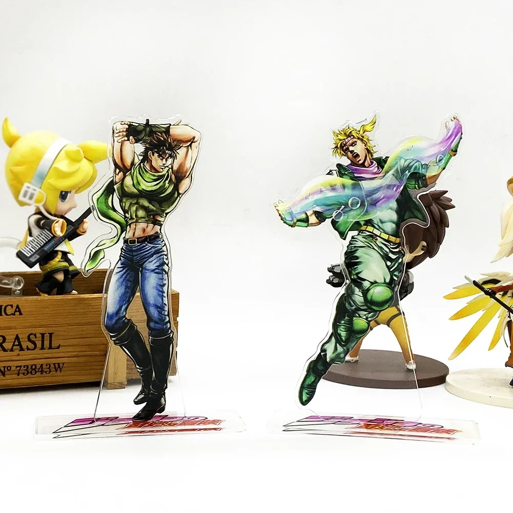 Joseph Joestar Caesar Zeppeli anime Japan acrylic standee figurines desk decoration cake topper