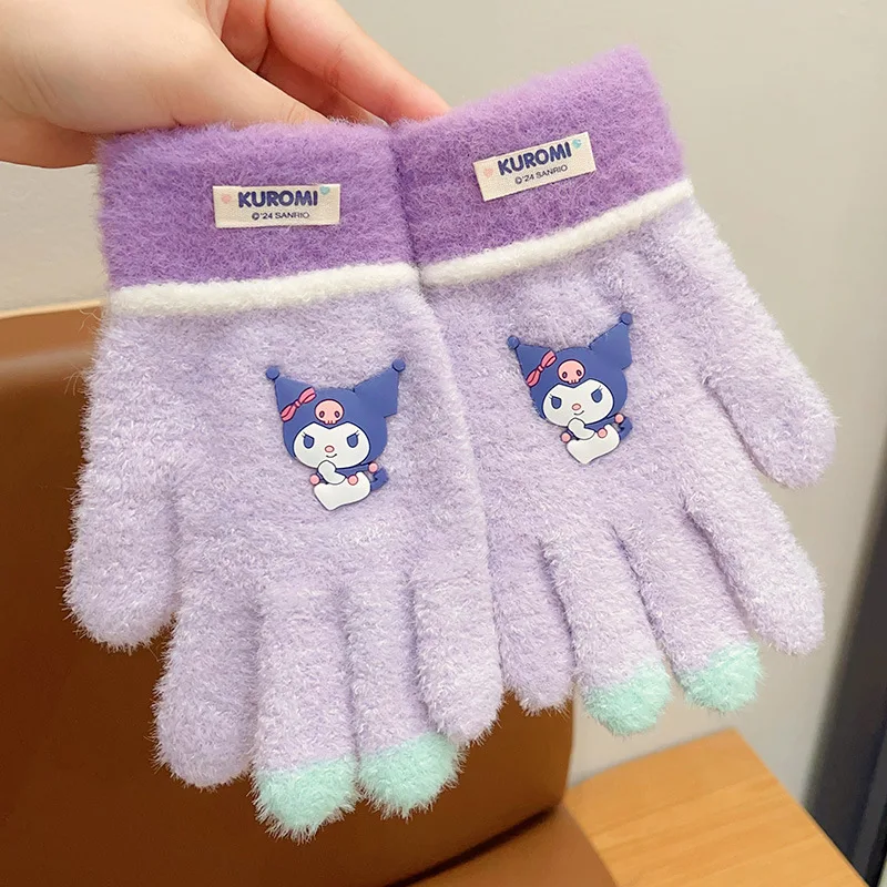 Sanrio winter boys and girls five finger cover bambini antivento warm finger cover studenti che guidano guanti antigelo