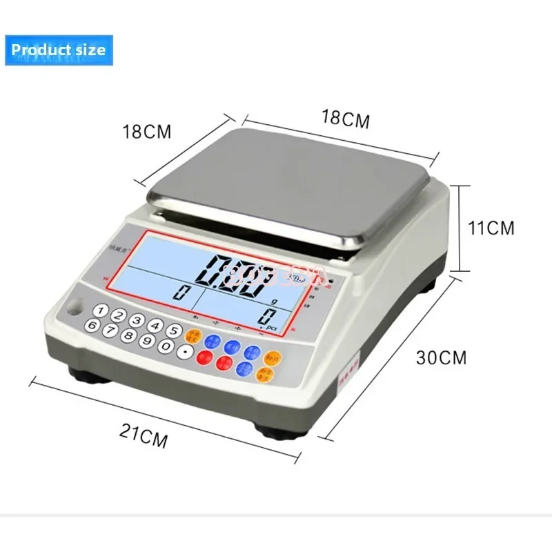 0.01 G Accuracy 1 Kg 2 Kg 3 Kg Industrial Digital Weighing Parts Electronic Counting Scale Analytical Balance