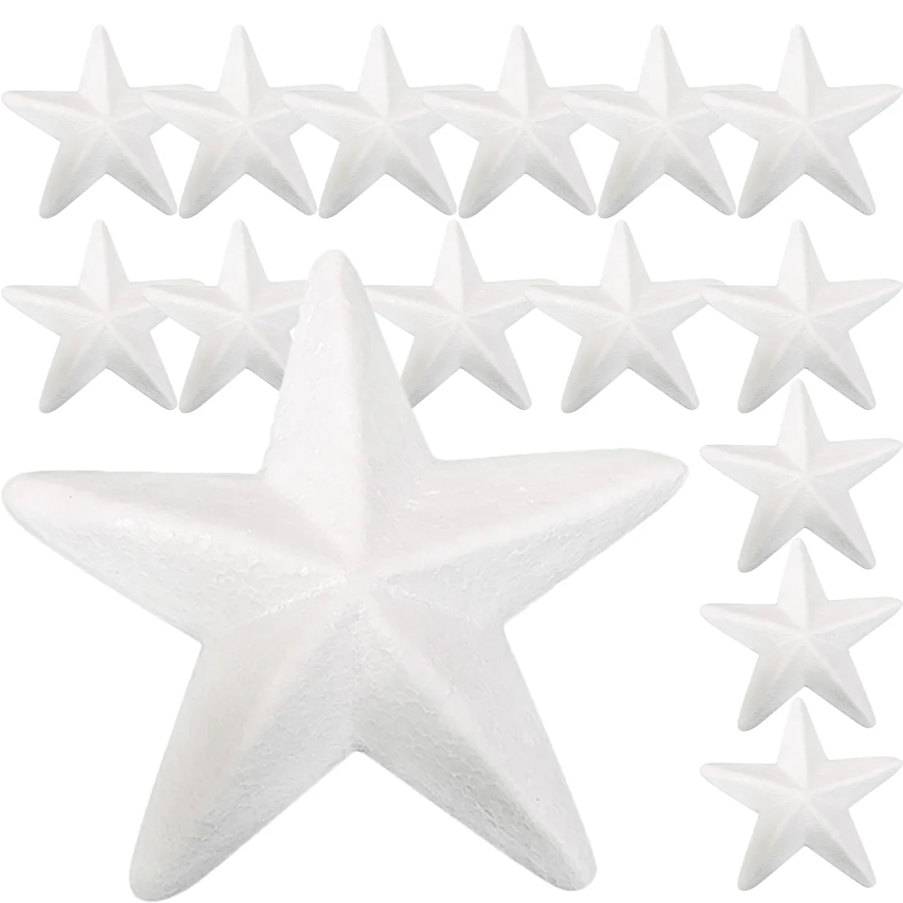 20-delige bostaart rekwisieten schuim pentagram accessoires kind kerststerren decoraties