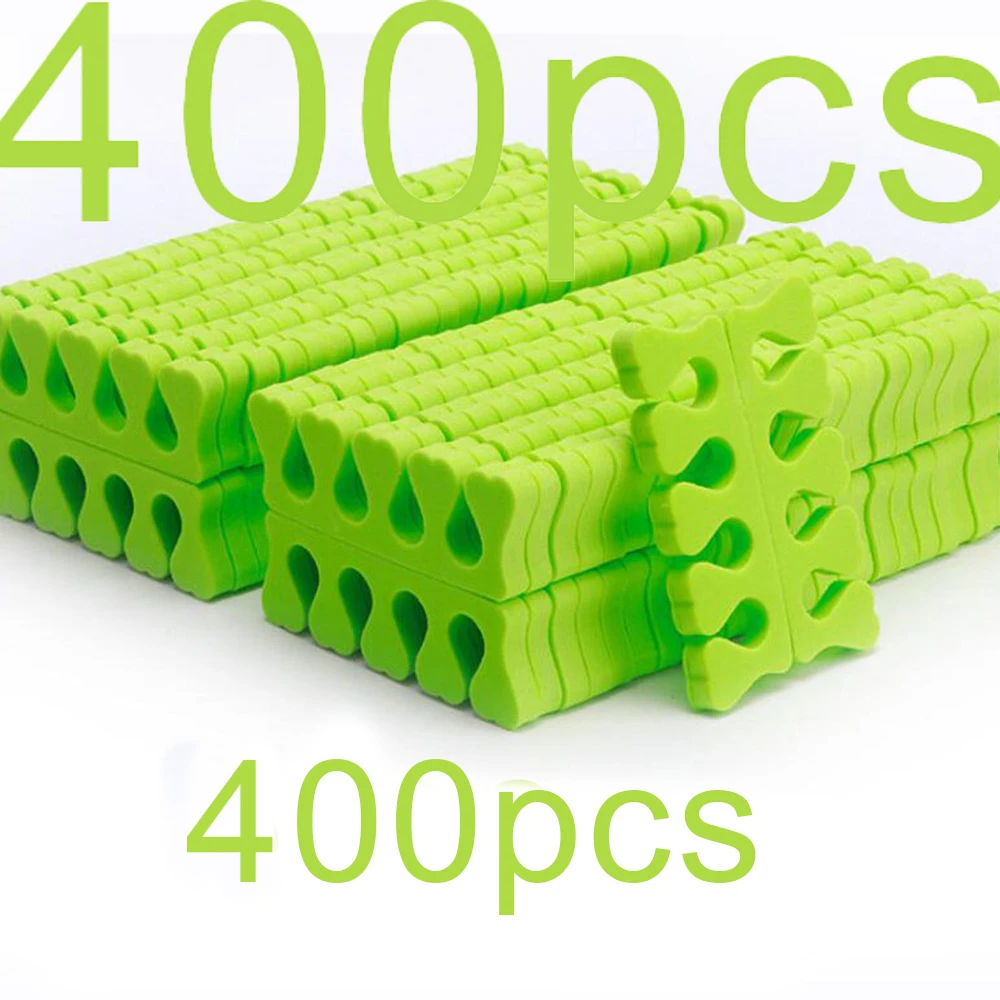 50 Paar Zachte Teenseparatoren Vingers Voeten Nagel Art Gereedschap Flexibel Hartvormig Design Nagel Art Oefening Manicure Pedicure Voetbrace