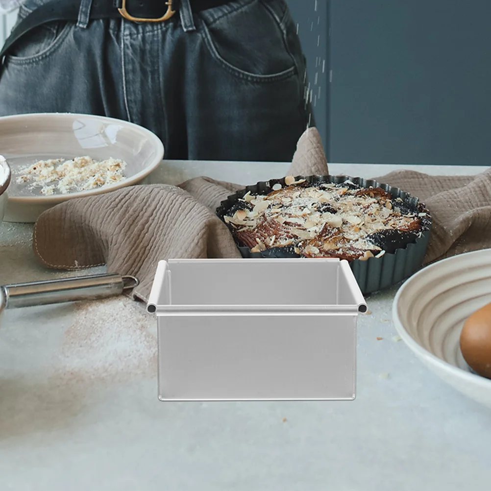 

Square Cake Baking Mold Aluminum Alloy Removable Bottom Easy Clean Oven Safe Metal Pan Cake Baking Mold Aluminum Alloy Bakeware