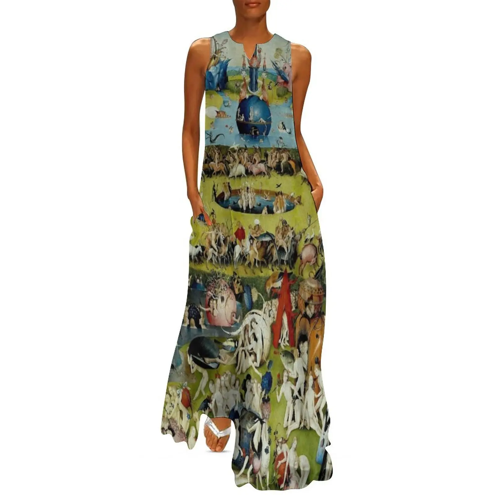 

THE GARDEN OF EARTHLY DELIGHTS : Vintage 1490 Painting by Hieronymus Bosch Print Long Dress dress women summer 2025